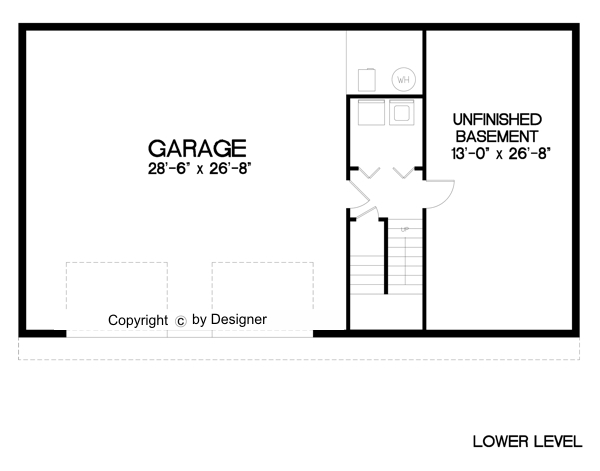 Garage Level image of The Hampton House Plan